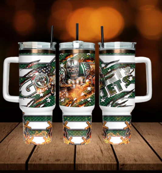 40oz  Jets inspired Tumbler