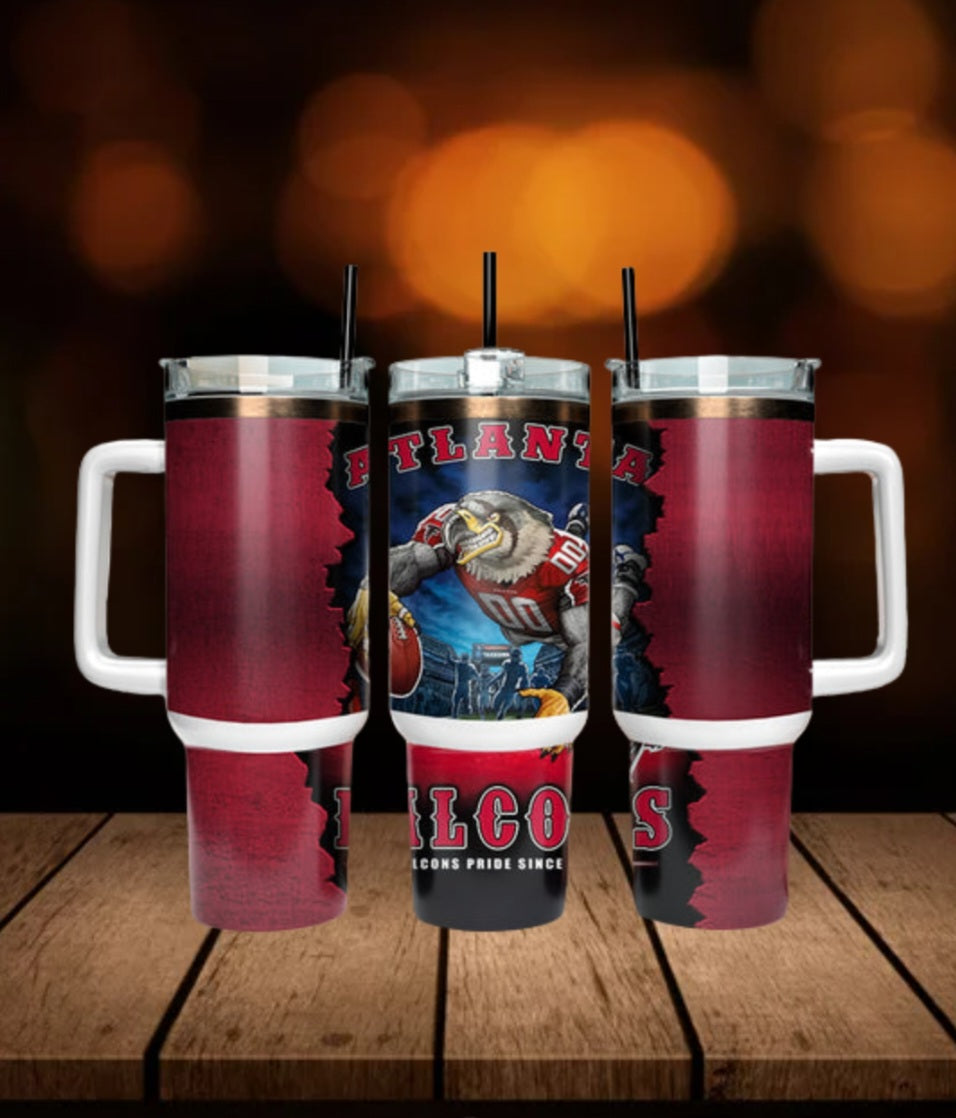 40oz  Falcons inspired Tumbler