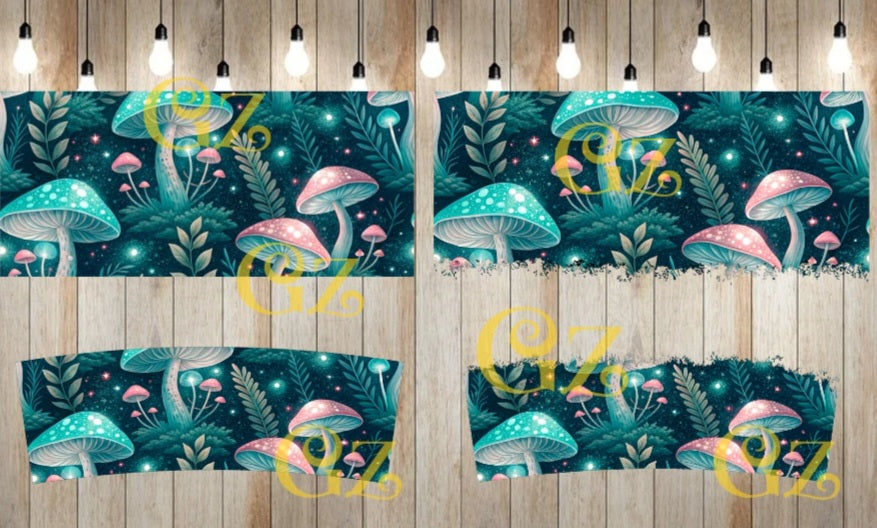 40oz Toadstool mushroom wrap digital download