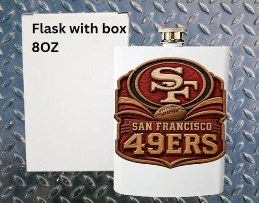 8oz Pro football flask