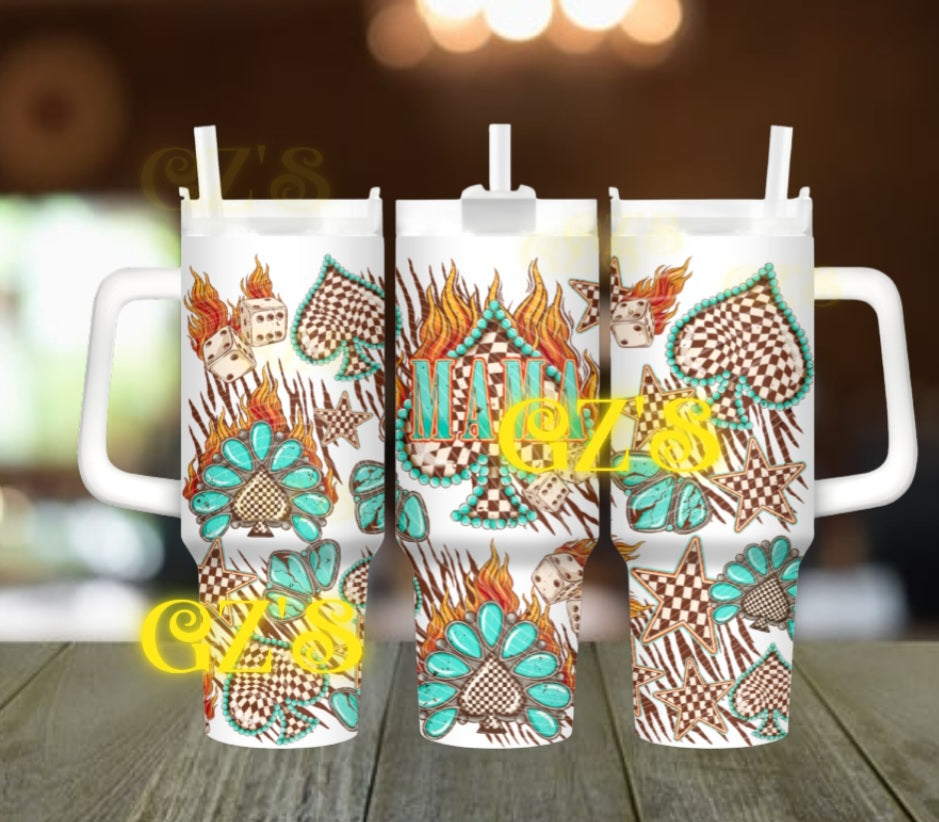 40oz Mama Spades tumbler