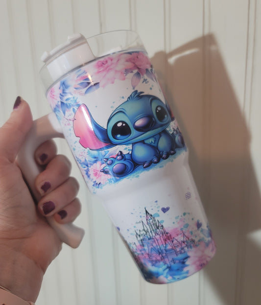 20oz tumbler with handle Just a girl that loves