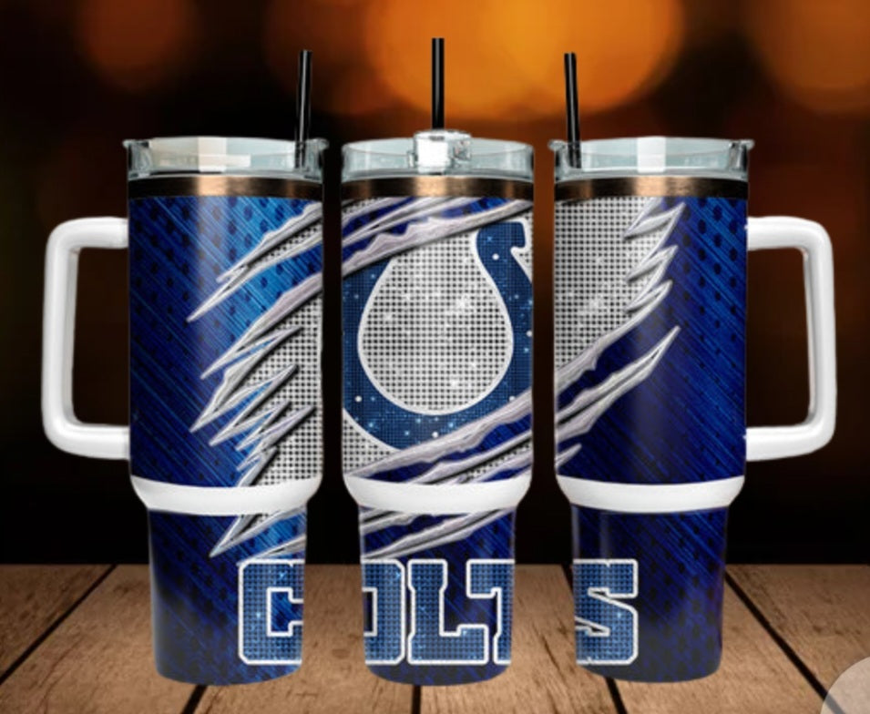 40oz  Colts inspired Tumbler