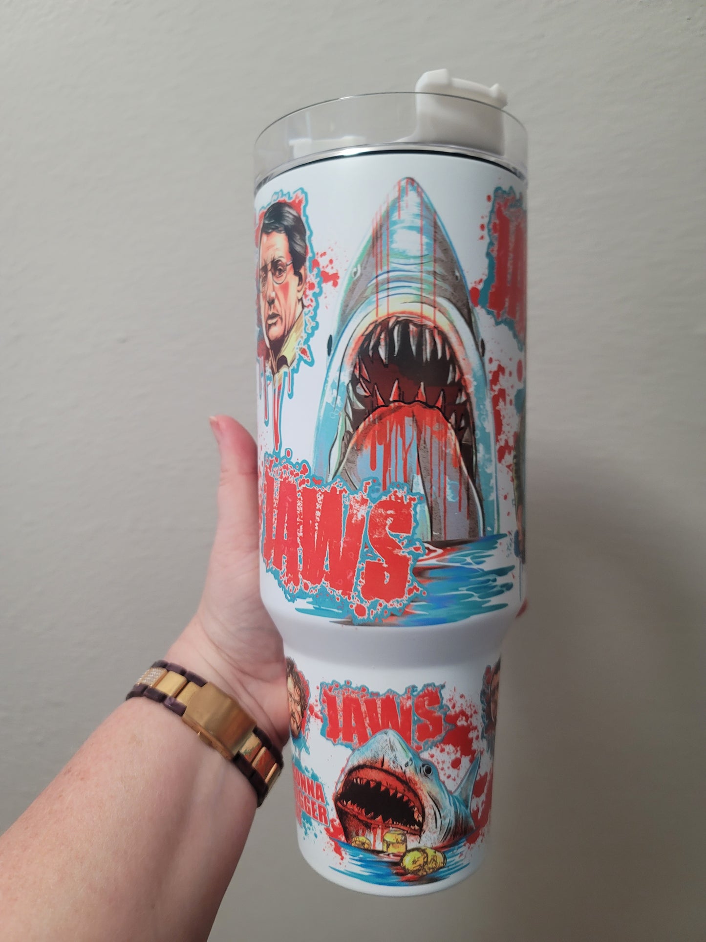 40oz Jaws Inspired Tumbler