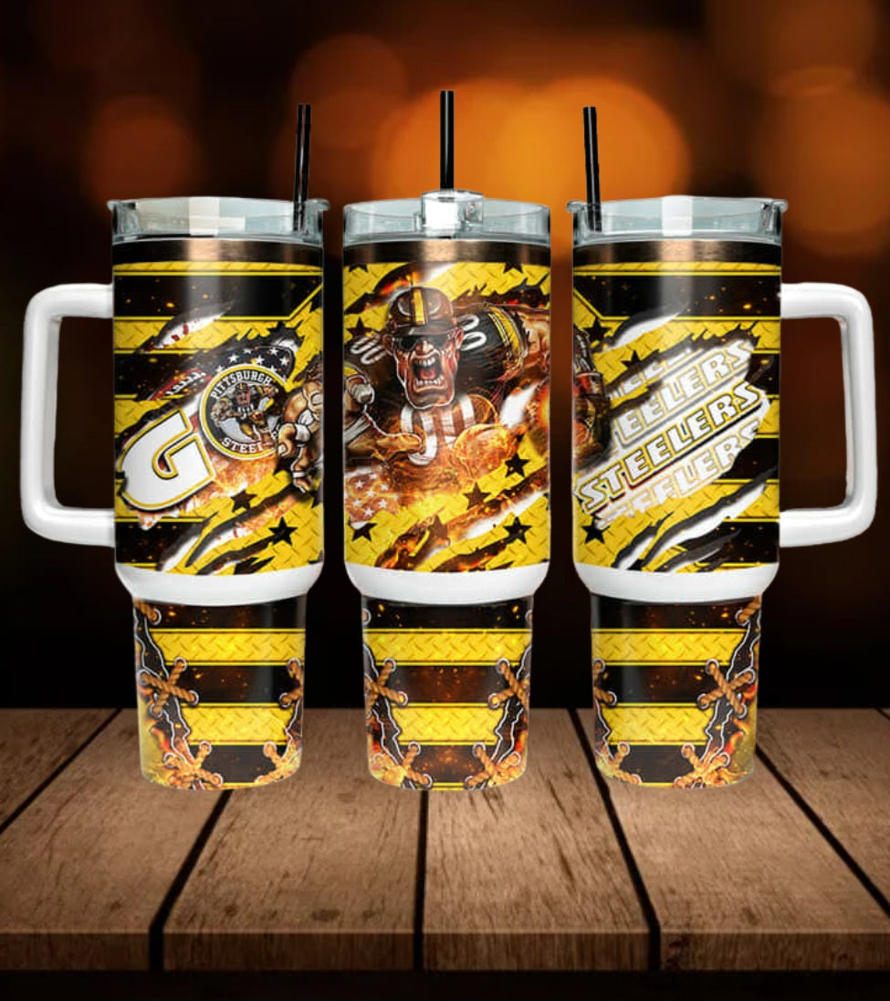 40oz  Steelers inspired Tumbler