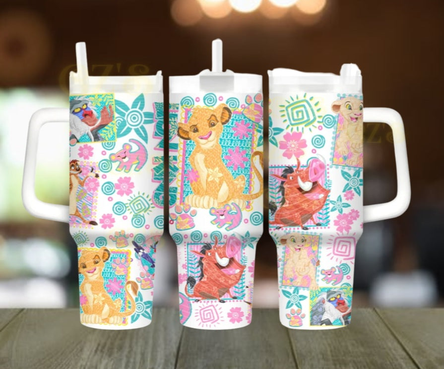 40oz vintage cartoons tumbler