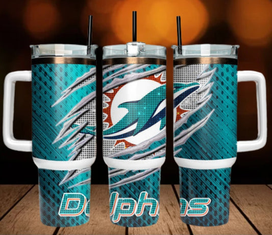 40oz  Dolphins inspired Tumbler