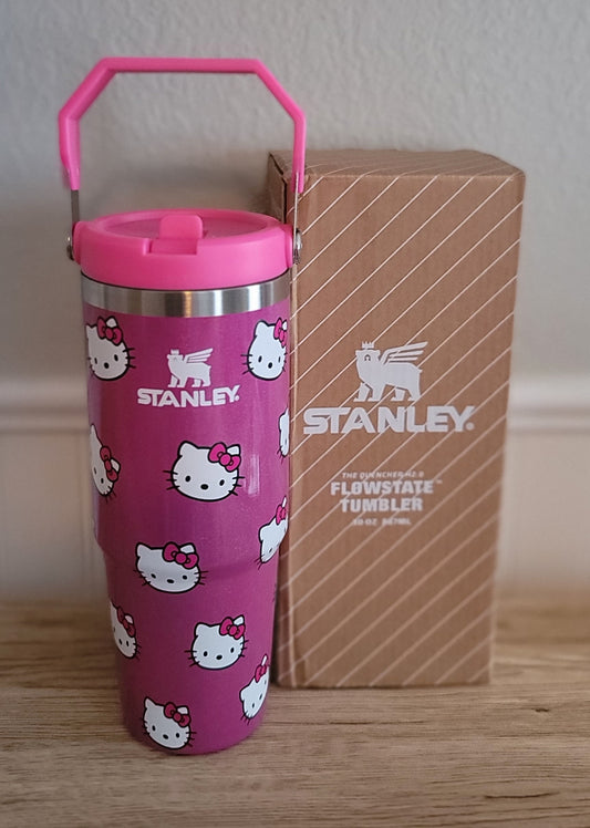 30oz sport top handle kitty uv dtf shimmer inspired dupe
