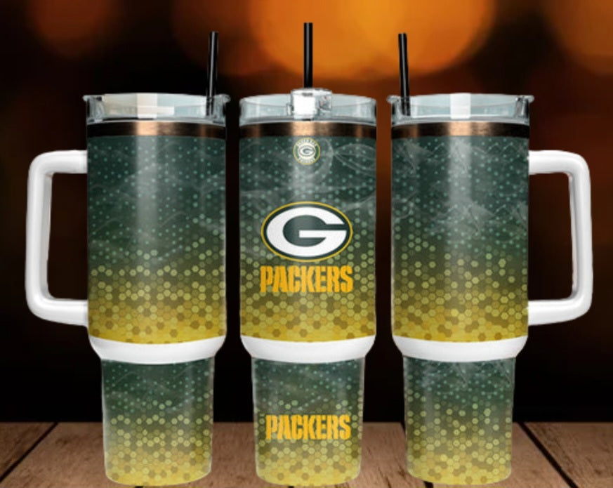 40oz  Packers inspired Tumbler