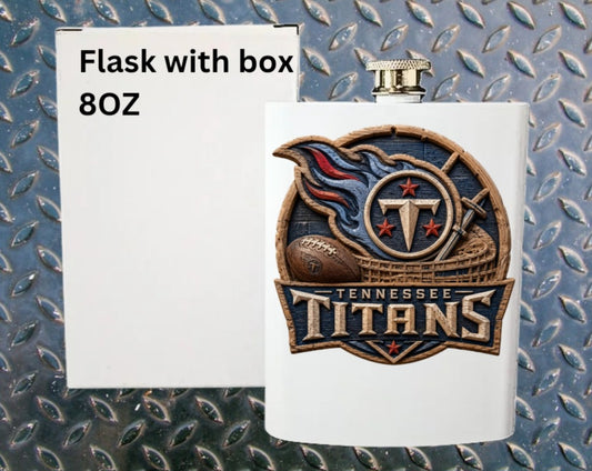 8oz Pro football flask