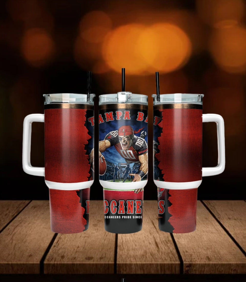 40oz  Buccaneers inspired Tumbler