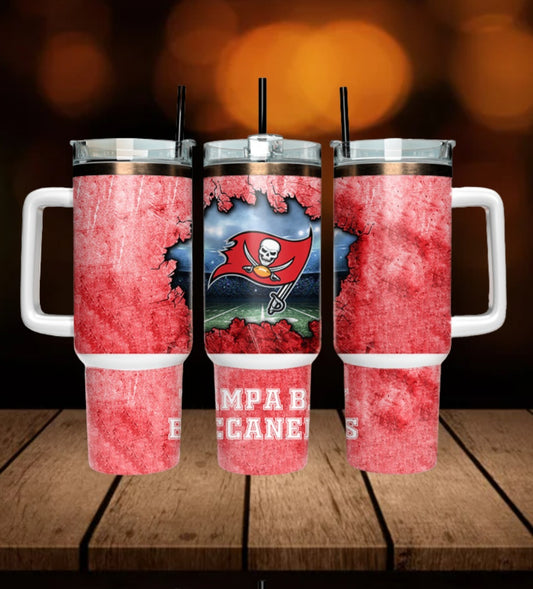 40oz  Buccaneers inspired Tumbler