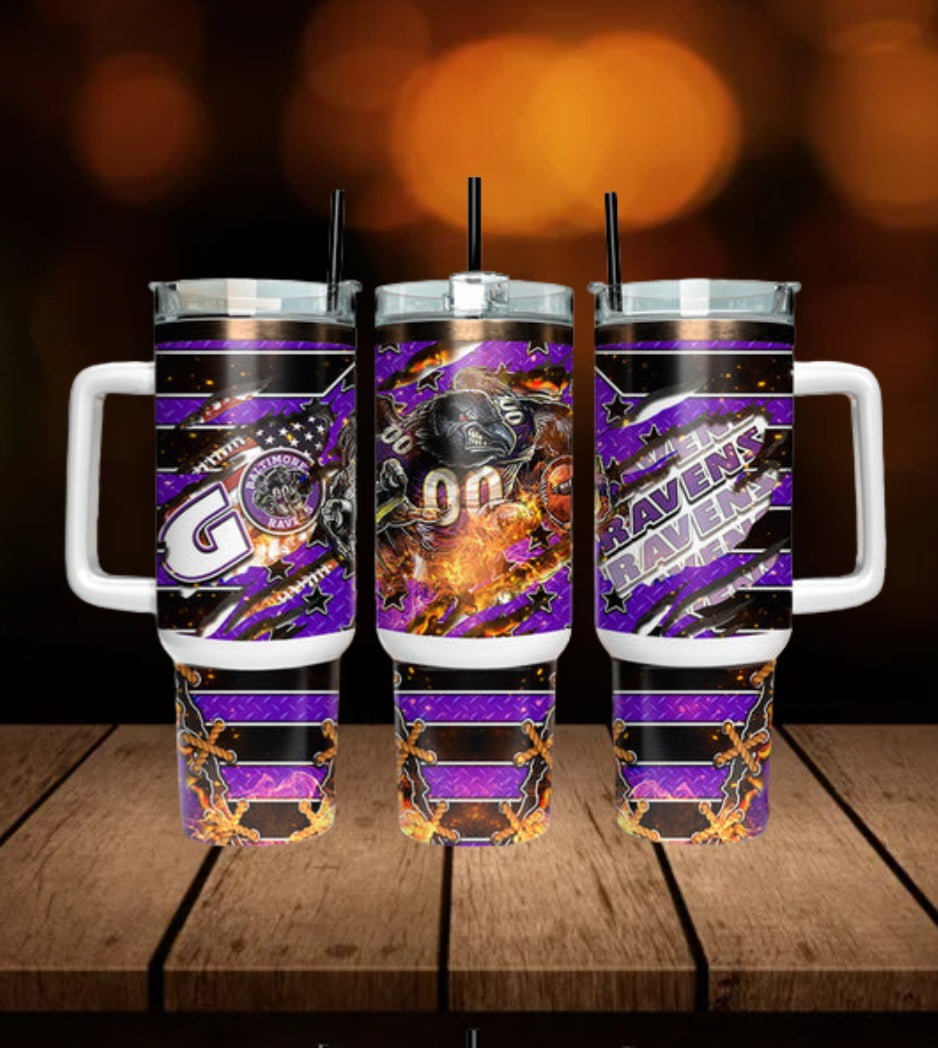 40oz  Ravens inspired Tumbler