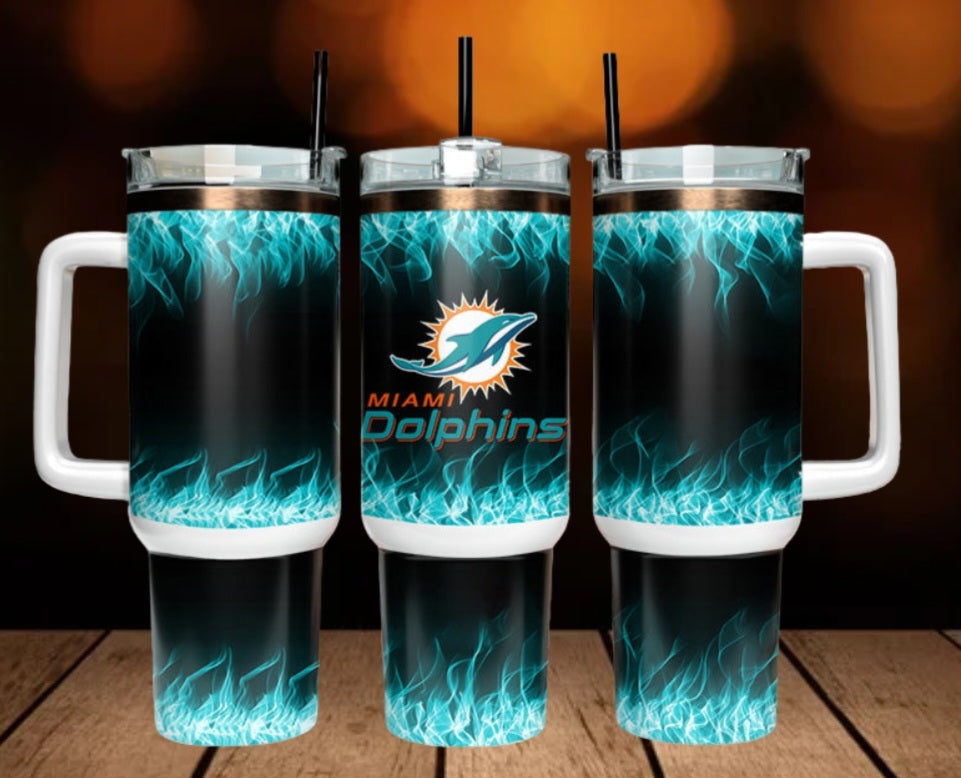 40oz  Dolphins inspired Tumbler