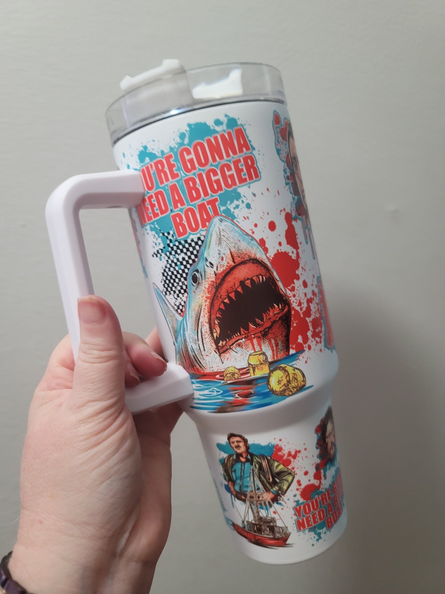40oz Jaws Inspired Tumbler