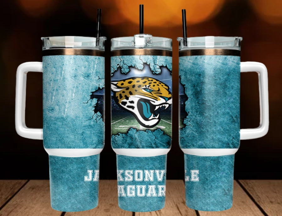 40oz  Jaguars inspired Tumbler