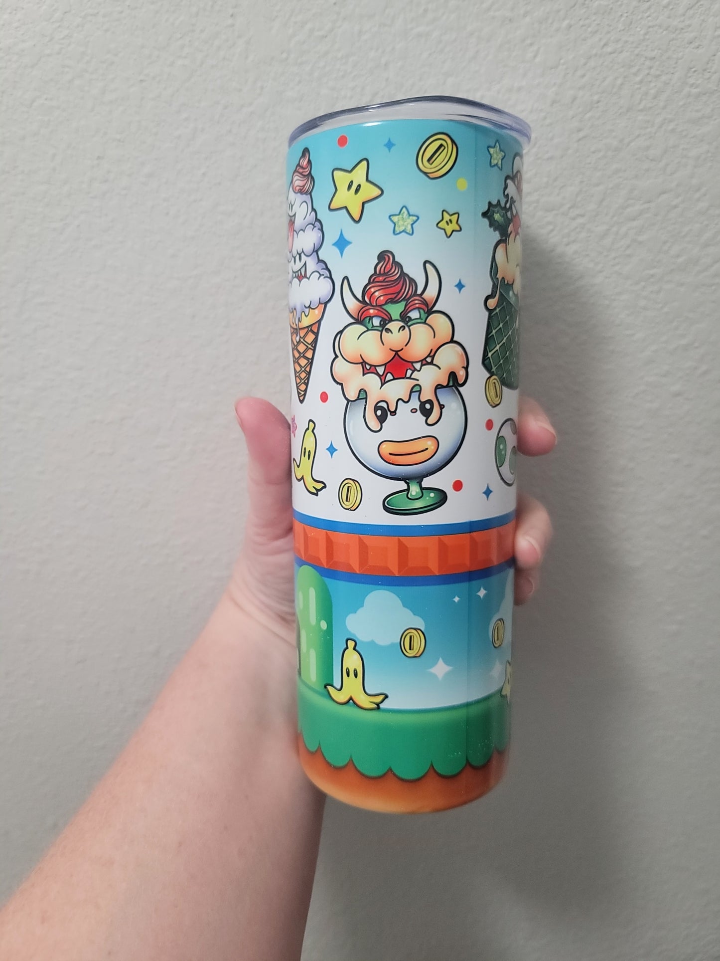20oz  Mario ice-cream tumbler