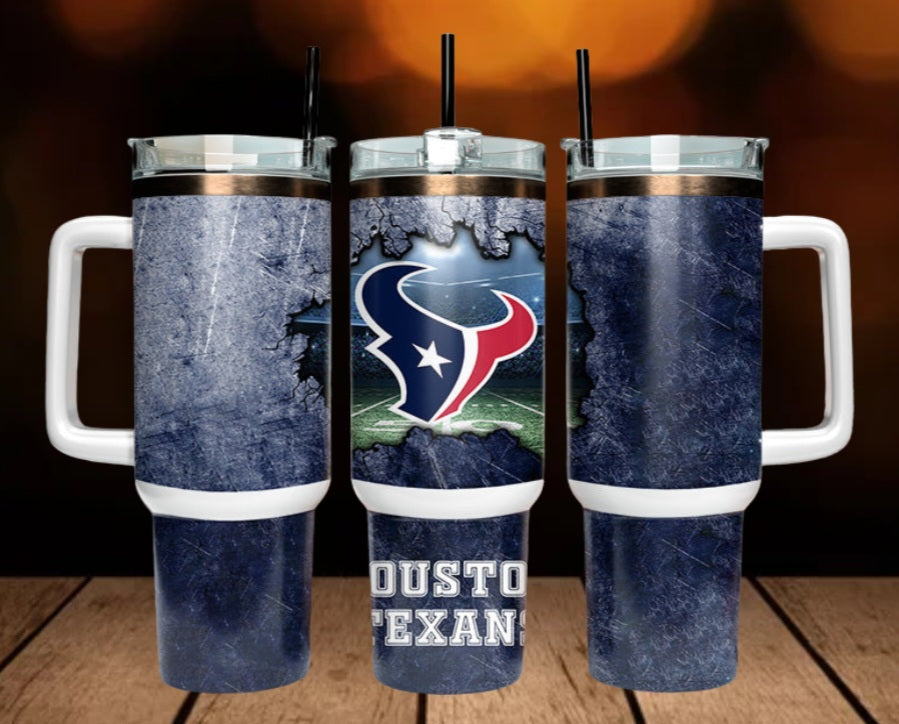 40oz  Texans inspired Tumbler