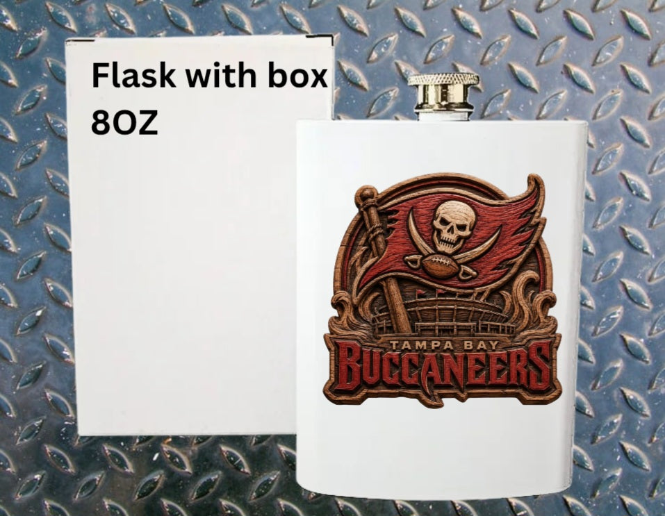 8oz Pro football flask