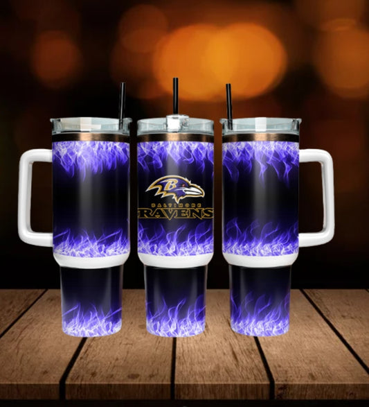 40oz  Ravens inspired Tumbler