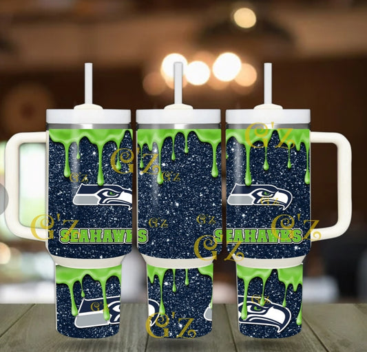 40oz  Seahawks inspired Tumbler