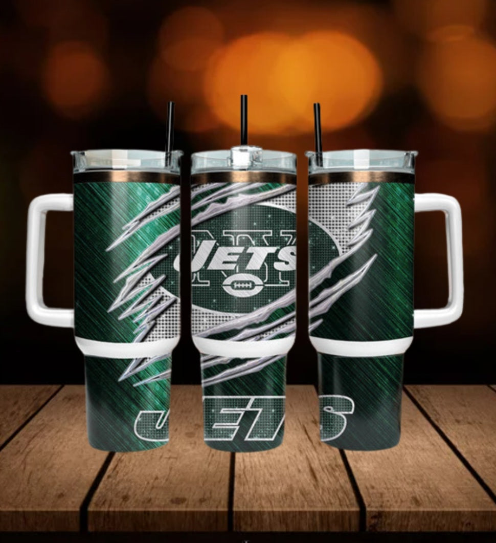 40oz  Jets inspired Tumbler