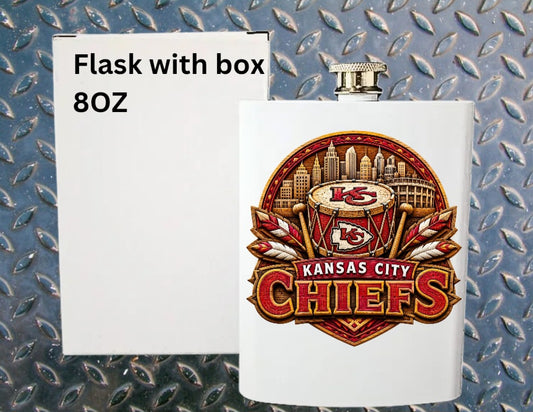 8oz Pro football flask