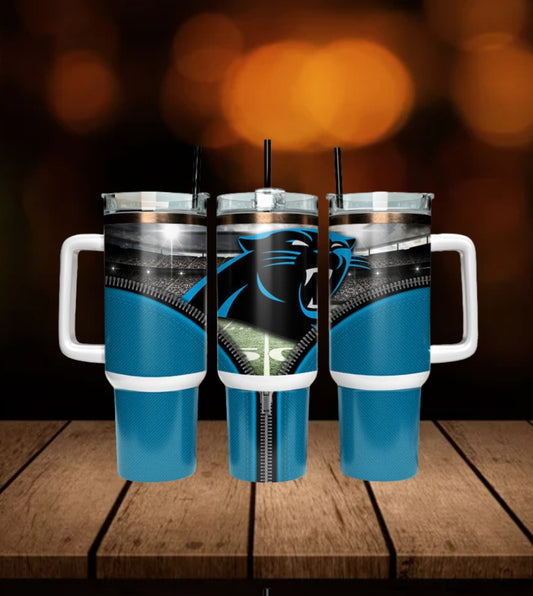 40oz  Panthers inspired Tumbler