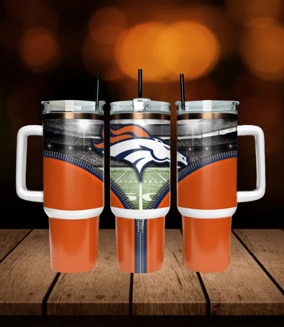 40oz  Broncos inspired Tumbler
