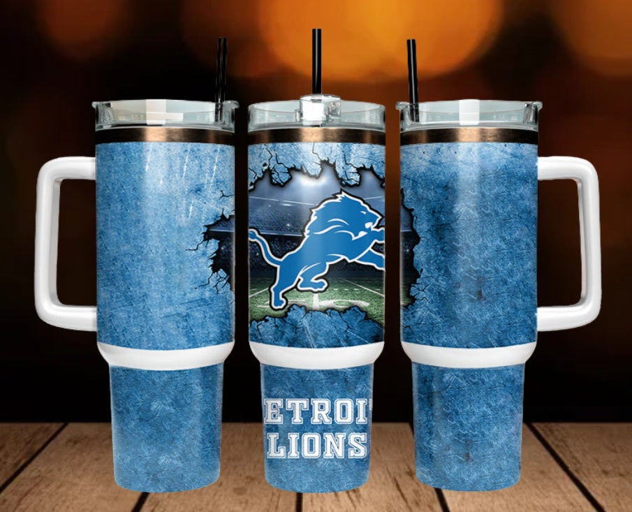40oz  Lions inspired Tumbler
