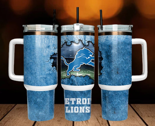 40oz  Lions inspired Tumbler
