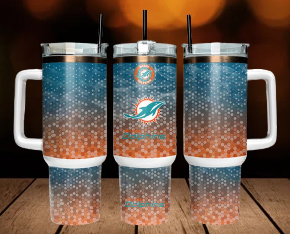 40oz  Dolphins inspired Tumbler