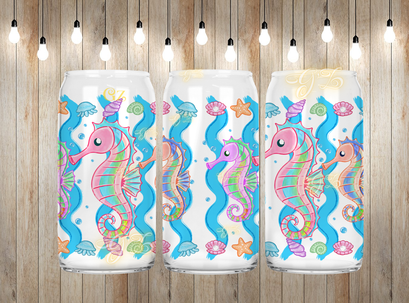 16oz   sea horse wrap digital download