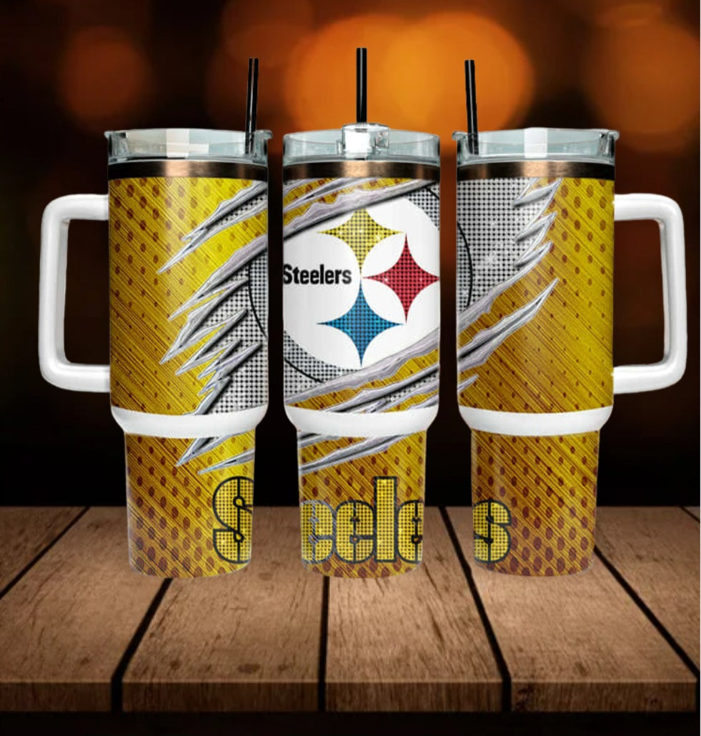 40oz  Steelers inspired Tumbler