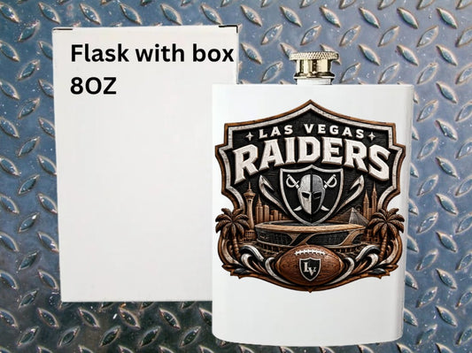 8oz Pro football flask