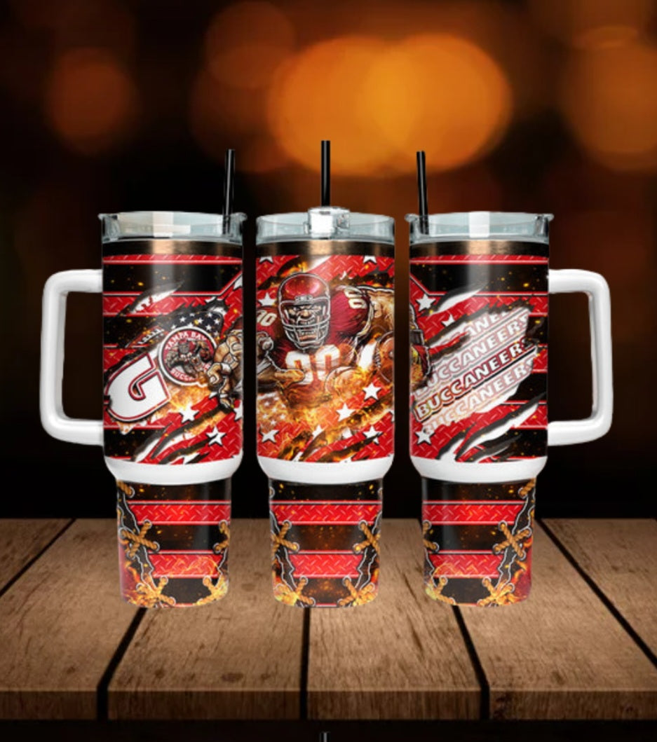 40oz  Buccaneers inspired Tumbler