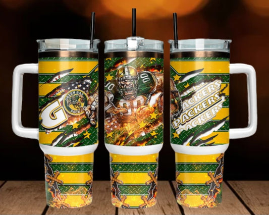 40oz  Packers inspired Tumbler
