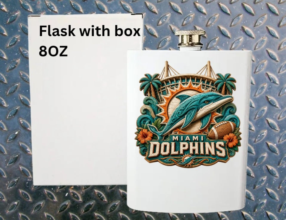 8oz Pro football flask