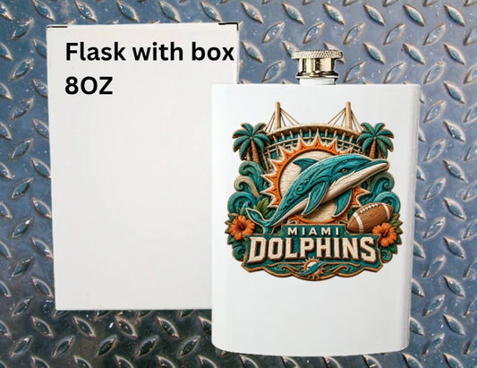 8oz Pro football flask