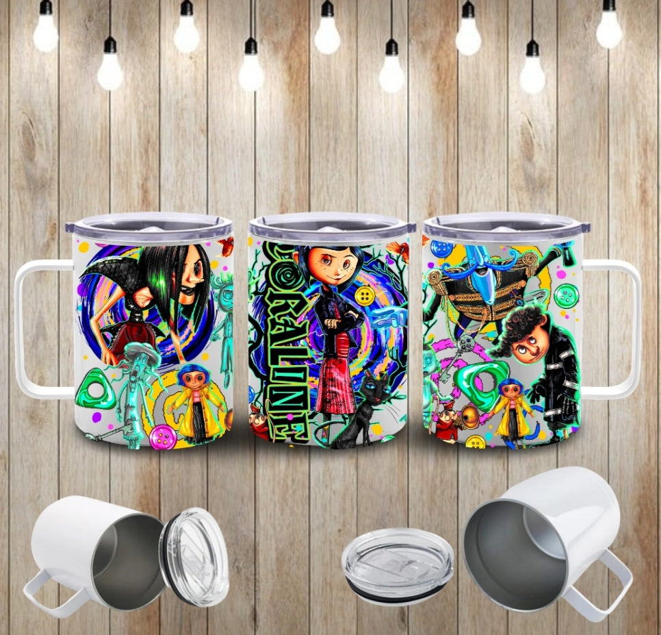 15oz  spooky cartoons coffee mug