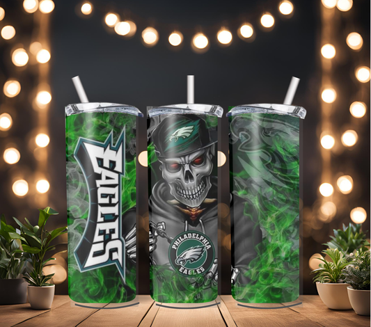 20oz eagles Green smoke tumbler dupe