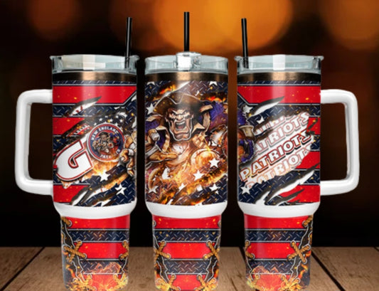 40oz  Patriots inspired Tumbler