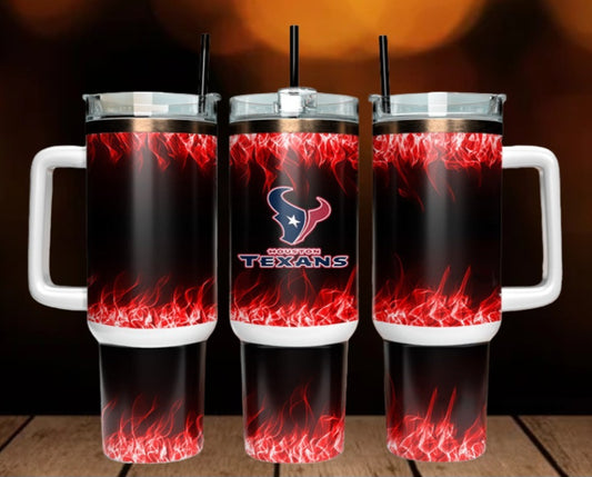 40oz  Texans inspired Tumbler
