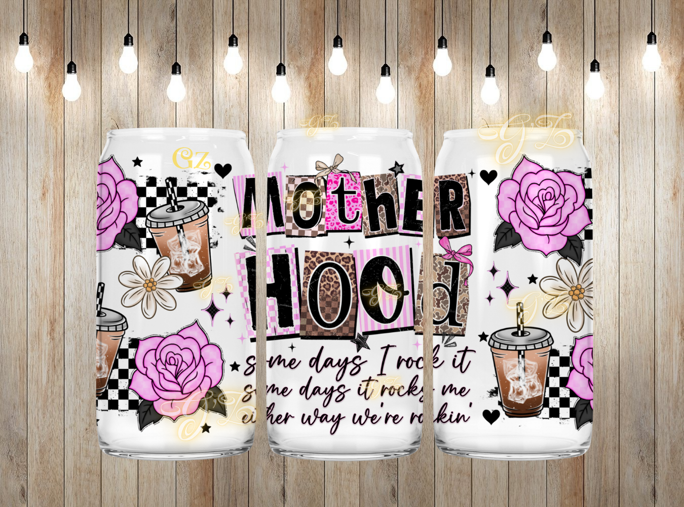 16oz motherhood cartoon wrap digital download