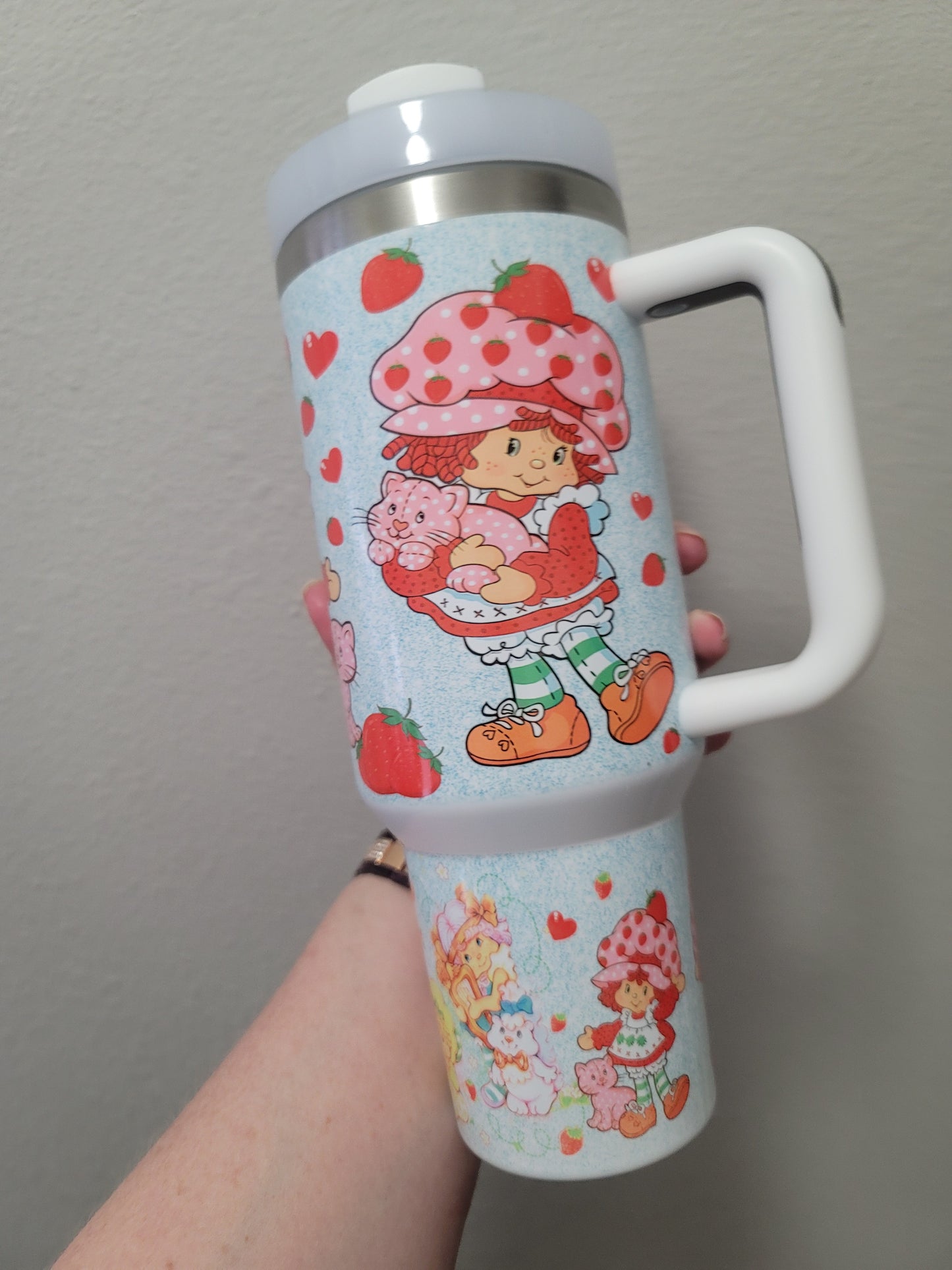 40oz Strawberry shortcake inspired dupe