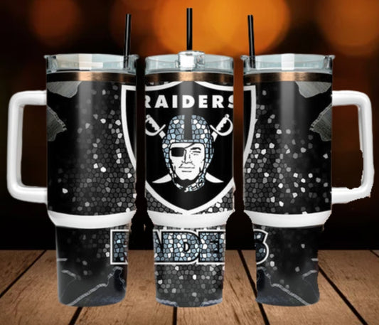 40oz  Raiders inspired Tumbler