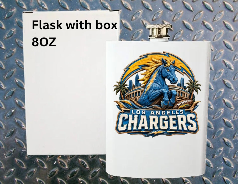8oz Pro football flask