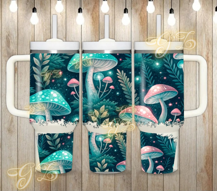 40oz Toadstool mushroom wrap digital download