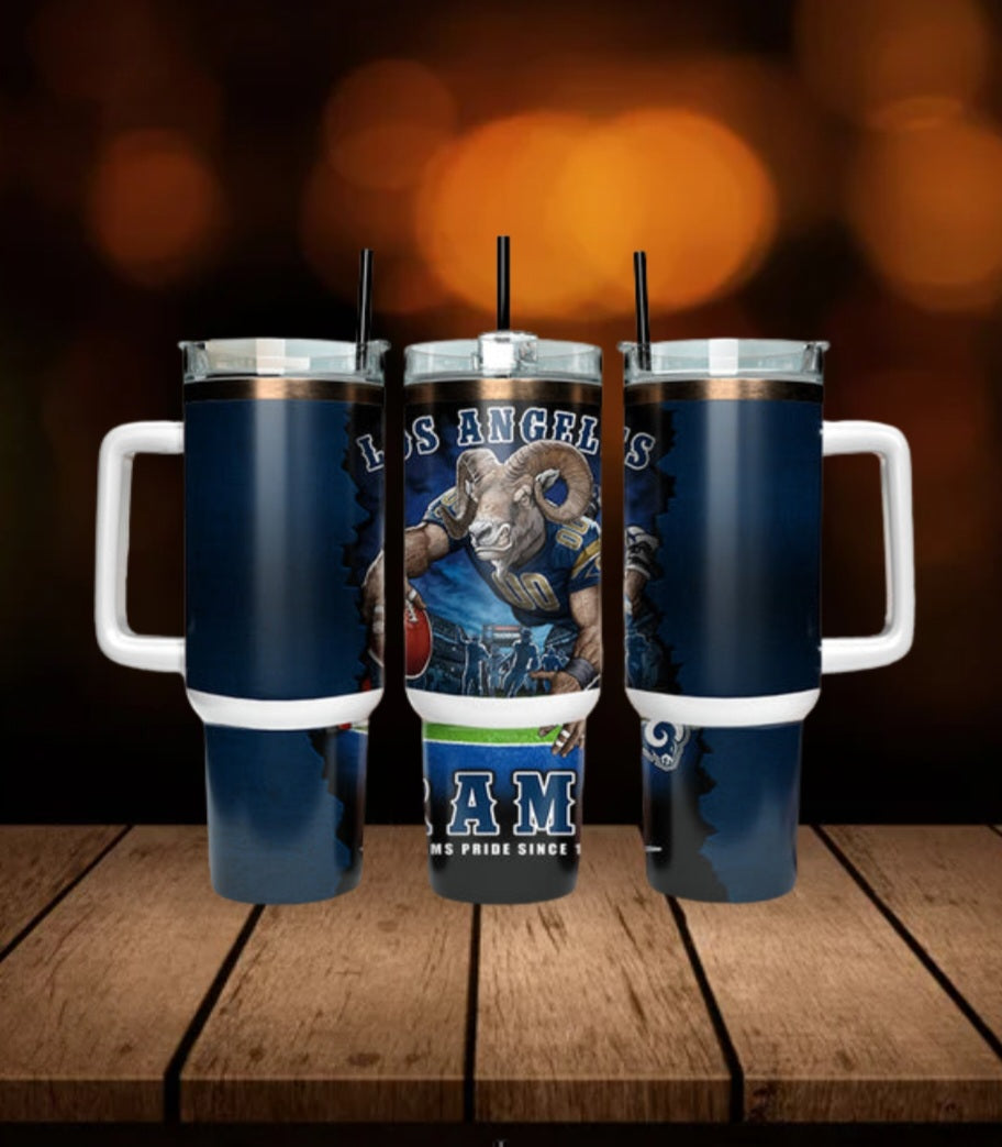 40oz  LA Rams inspired Tumbler