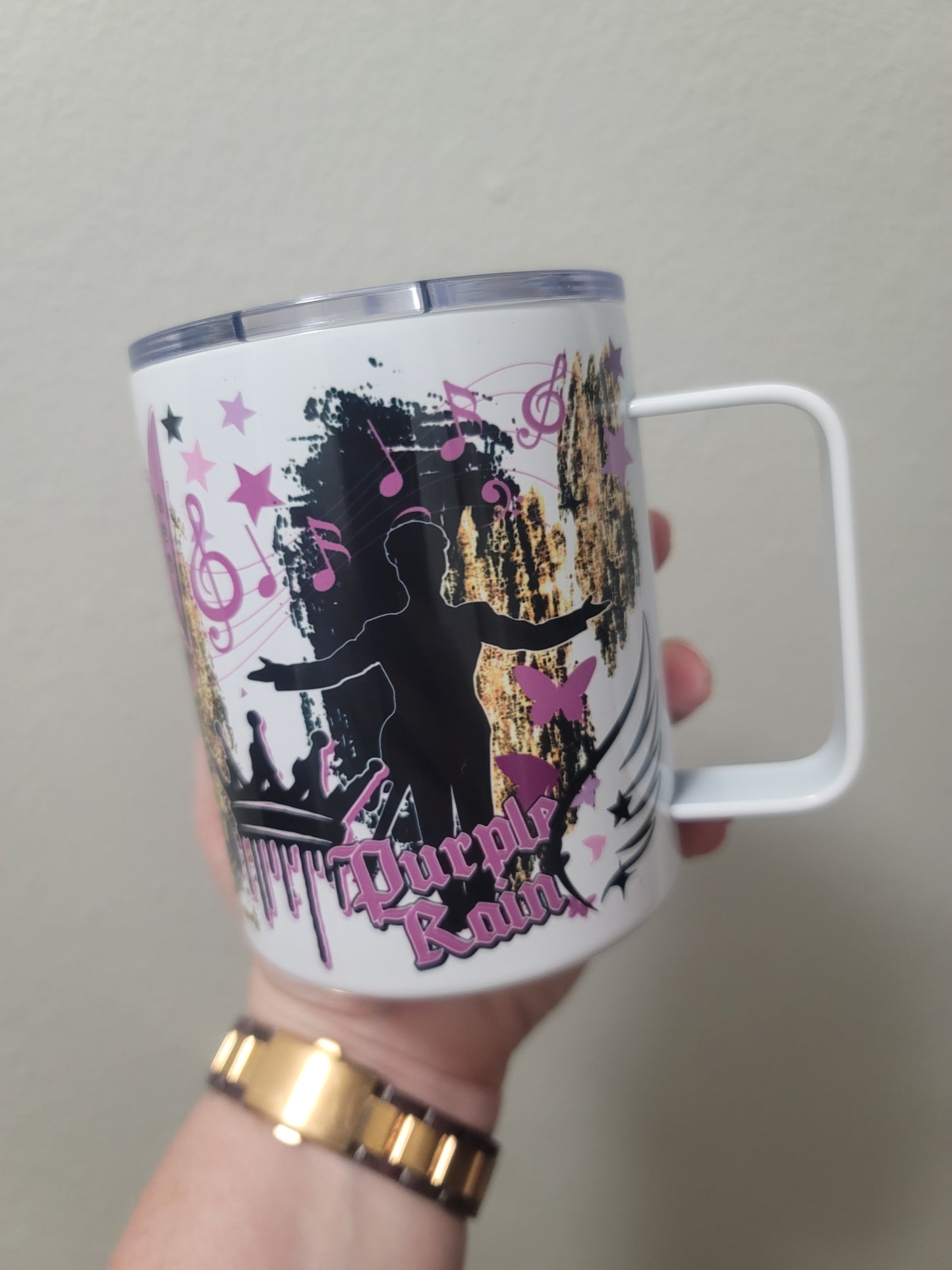 15oz Purple pop coffee mug